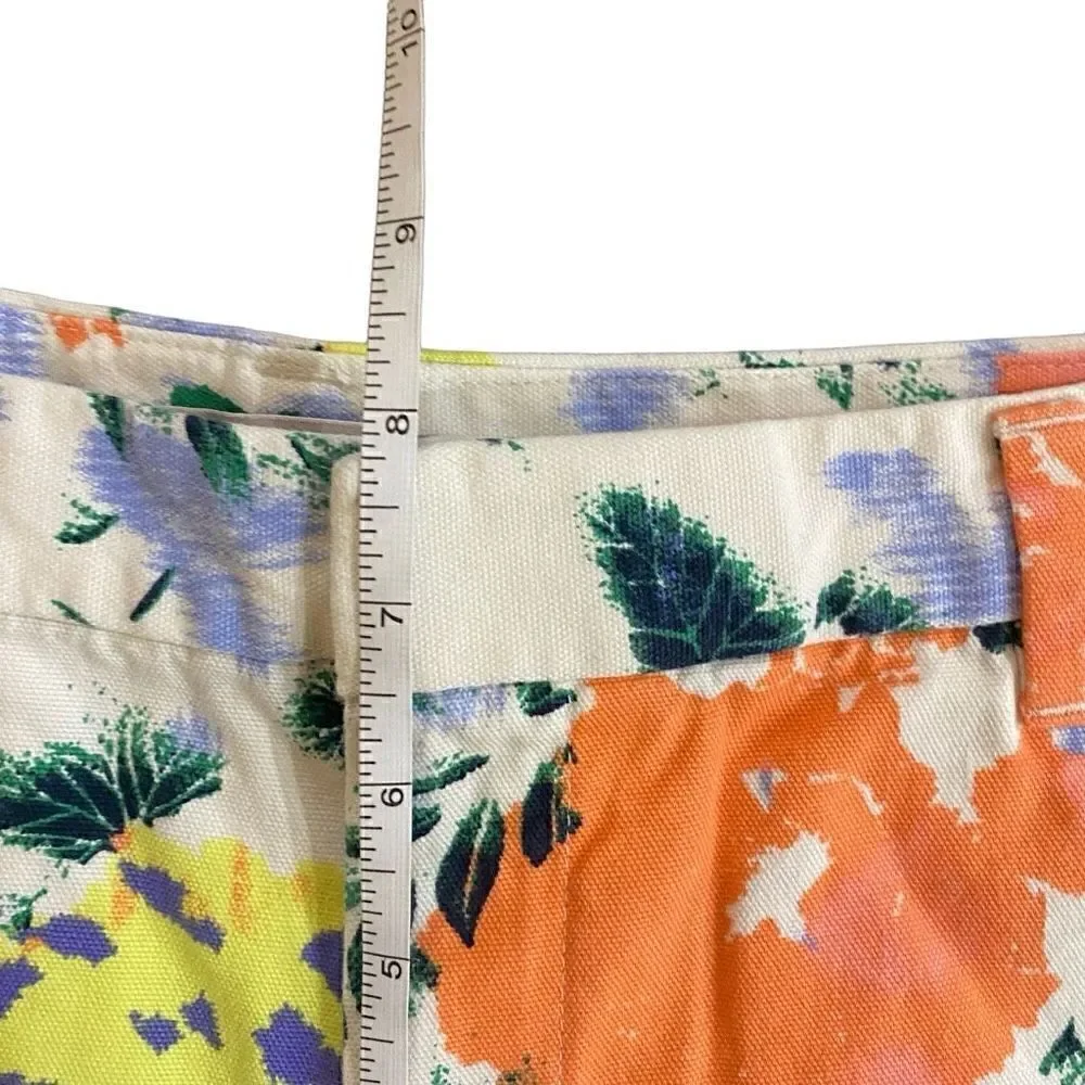 Gap size 2 floral shorts orange flowers